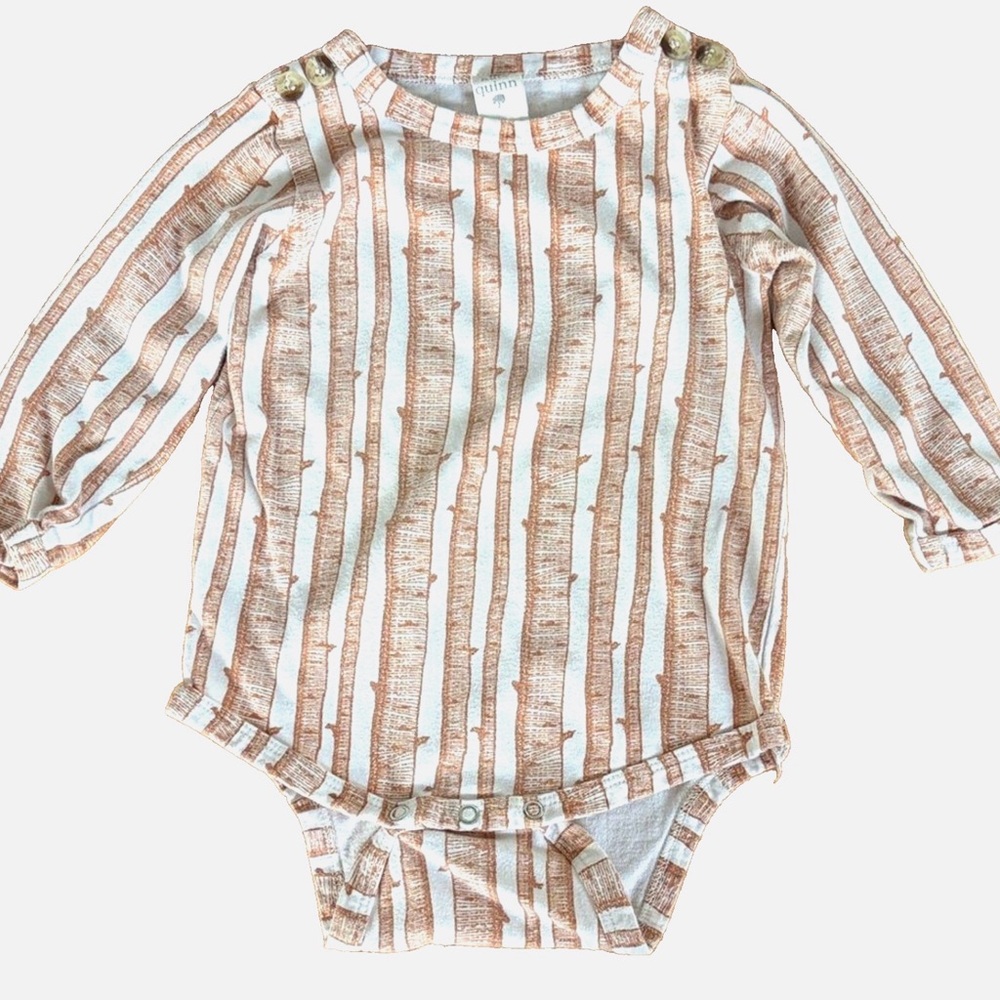 Kate Quinn Organic Cotton Woodland Tree Bodysuit Set 6-12M Twins Matching Lot - Picture 2 of 13
